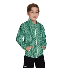 Knitted Wool Square Green Wind Breaker (kids) by snowwhitegirl