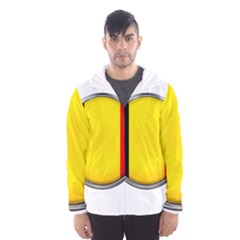 Belgium Flag Country Brussels Hooded Wind Breaker (men) by Nexatart