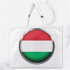 Hungary Flag Country Countries Zipper Large Tote Bag by Nexatart