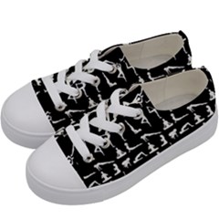 Yoga Pattern Kids  Low Top Canvas Sneakers by Valentinaart