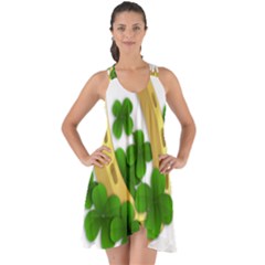  St  Patricks Day  Show Some Back Chiffon Dress by Valentinaart