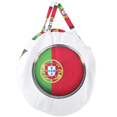 Portugal Flag Country Nation Giant Round Zipper Tote by Nexatart