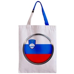 Slovenia Flag Mountains Country Zipper Classic Tote Bag by Nexatart