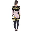 Friends Not Food - Cute Pig and Chicken Long Sleeve Tunic  View2