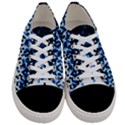 Flat Tech Camouflage Reverse Blue Women s Low Top Canvas Sneakers View1