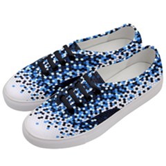 Flat Tech Camouflage Reverse Blue Women s Classic Low Top Sneakers by jumpercat