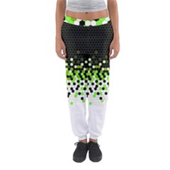 Flat Tech Camouflage Reverse Green Women s Jogger Sweatpants by jumpercat