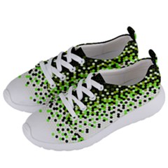 Flat Tech Camouflage Reverse Green Women s Lightweight Sports Shoes by jumpercat