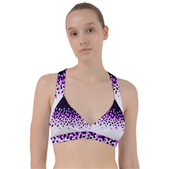 Flat Tech Camouflage Reverse Purple Sweetheart Sports Bra by jumpercat