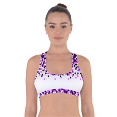 Flat Tech Camouflage Reverse Purple Cross Back Sports Bra by jumpercat