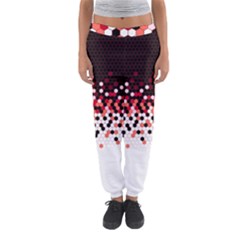 Flat Tech Camouflage Reverse Red Women s Jogger Sweatpants by jumpercat