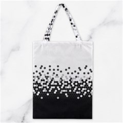 Flat Tech Camouflage White And Black Classic Tote Bag by jumpercat