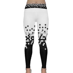 Flat Tech Camouflage White And Black Classic Yoga Leggings by jumpercat