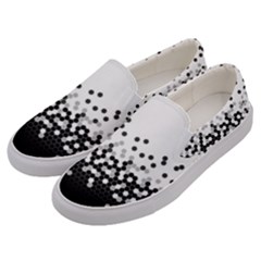 Flat Tech Camouflage White And Black Men s Canvas Slip Ons by jumpercat