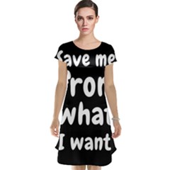 Save Me From What I Want Cap Sleeve Nightdress by Valentinaart