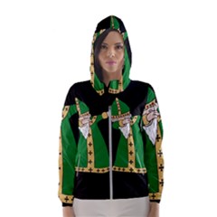  St  Patrick  Dabbing Hooded Wind Breaker (women) by Valentinaart