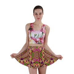 Jungle Flowers In Paradise  Lovely Chic Colors Mini Skirt by pepitasart