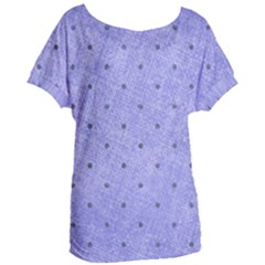 Dot Blue Women s Oversized Tee by snowwhitegirl