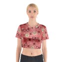 Vintage Glasses Rose Cotton Crop Top View1