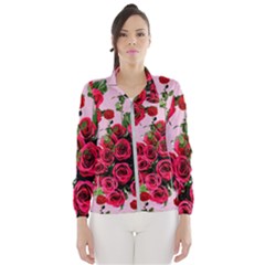 Roses Pink Wind Breaker (women) by snowwhitegirl