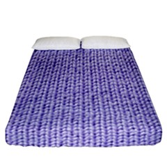 Knitted Wool Lilac Fitted Sheet (california King Size) by snowwhitegirl