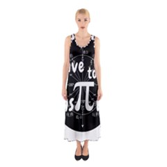 Pi Day Sleeveless Maxi Dress by Valentinaart