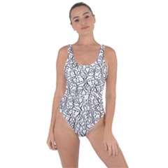 Elio s Shirt Faces In Black Outlines On White Bring Sexy Back Swimsuit by PodArtist