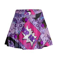 Purlpe Retro Pop Mini Flare Skirt by snowwhitegirl