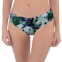 Rose Bushes Green Reversible Classic Bikini Bottoms by snowwhitegirl