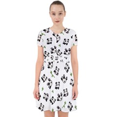 Panda Pattern Adorable In Chiffon Dress by Valentinaart