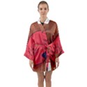 Red Worm Long Sleeve Kimono Robe View1