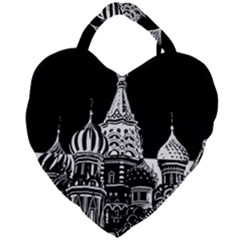 Moscow Giant Heart Shaped Tote by Valentinaart