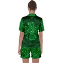 Sparkly Clover Satin Short Sleeve Pyjamas Set View2