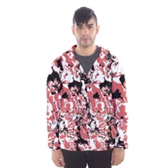 Textured Floral Collage Hooded Wind Breaker (men) by dflcprints