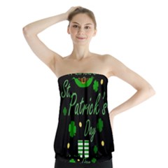 St Patricks Leprechaun Strapless Top by Valentinaart