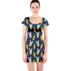 Easter Kawaii Pattern Short Sleeve Bodycon Dress by Valentinaart