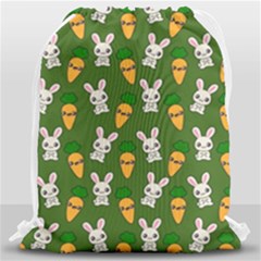 Easter Kawaii Pattern Drawstring Bag (large) by Valentinaart
