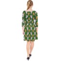 Easter Kawaii Pattern Quarter Sleeve Front Wrap Dress View2