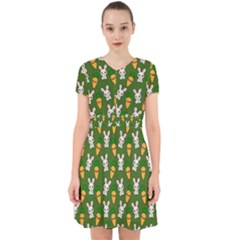 Easter Kawaii Pattern Adorable In Chiffon Dress by Valentinaart
