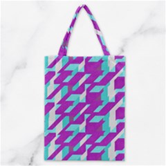 Fabric Textile Texture Purple Aqua Classic Tote Bag by Nexatart