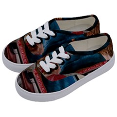 Breaking News Kids  Classic Low Top Sneakers by redmaidenart