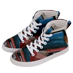 Breaking News Men s Hi-top Skate Sneakers by redmaidenart