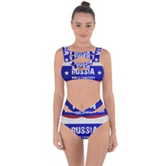 Football World Cup Bandaged Up Bikini Set  by Valentinaart