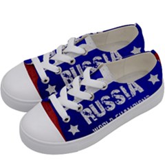 Football World Cup Kids  Low Top Canvas Sneakers by Valentinaart