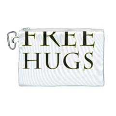 Freehugs Canvas Cosmetic Bag (large) by cypryanus