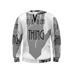 Vulcan Thing Kids  Sweatshirt by Howtobead