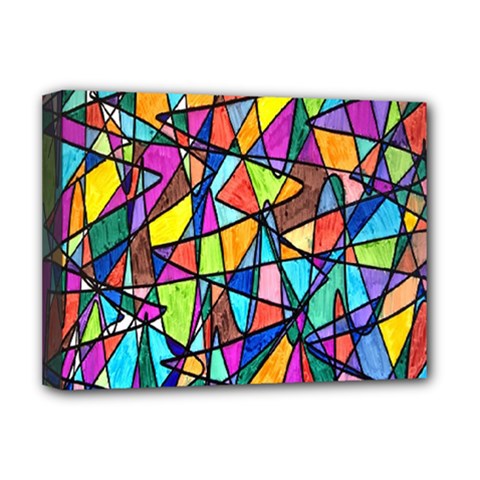 Pattern-13 Deluxe Canvas 16  X 12   by ArtworkByPatrick