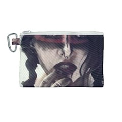 Femininely Badass Canvas Cosmetic Bag (medium) by sirenstore