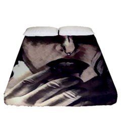 Femininely Badass Fitted Sheet (queen Size) by sirenstore