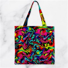 Pattern-34 Zipper Grocery Tote Bag by ArtworkByPatrick